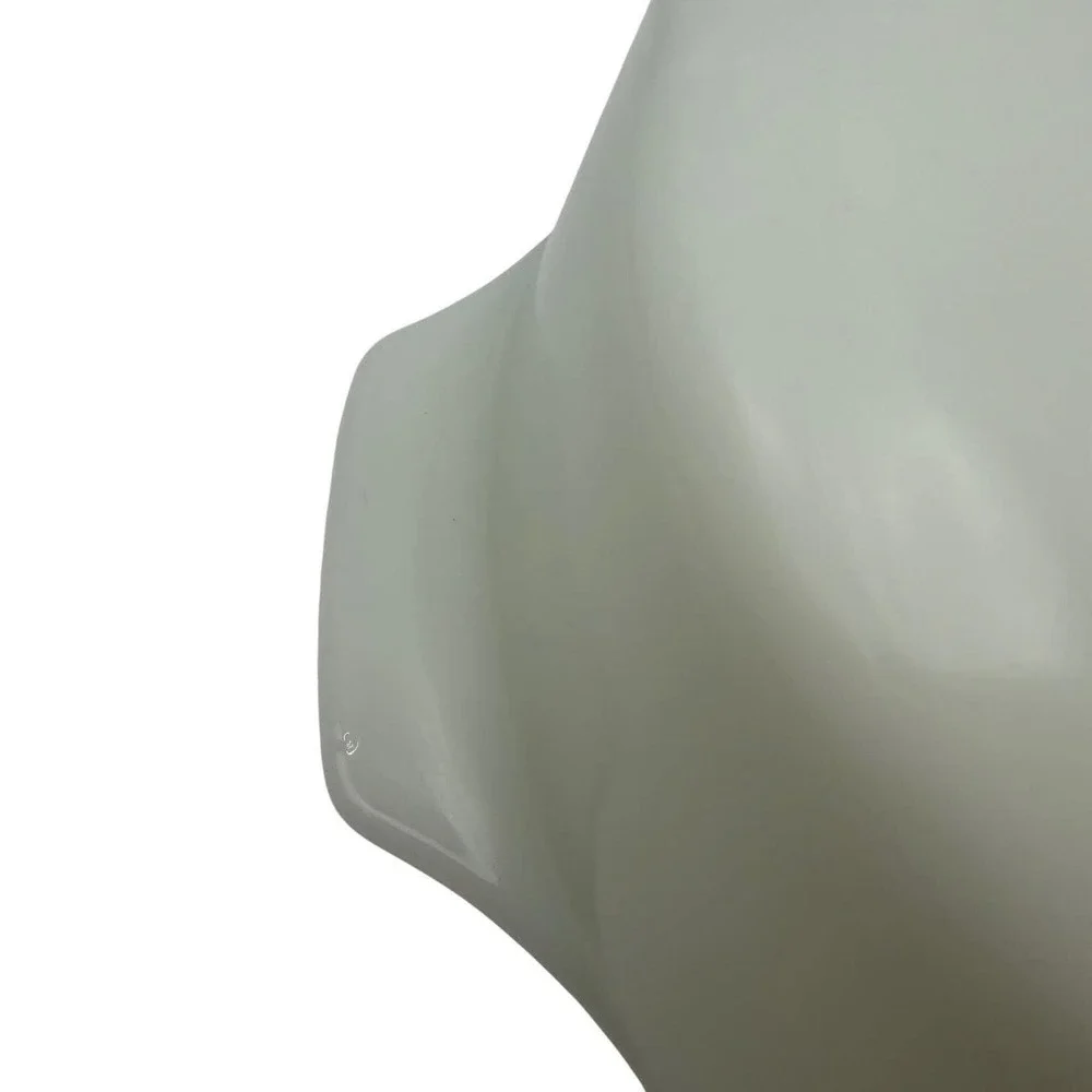 Vtg Milk Glass Baking Dish Made in USA Oven Safe White Round‎ Casserole Lid 5in